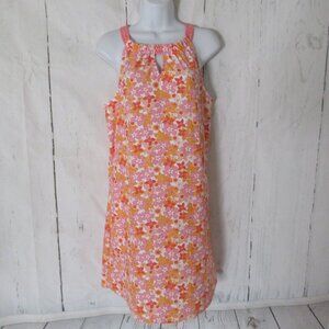 New Cabana Life Dress L UPF 50 Floral Surfside Beach Swim Suit Cover Up Pockets